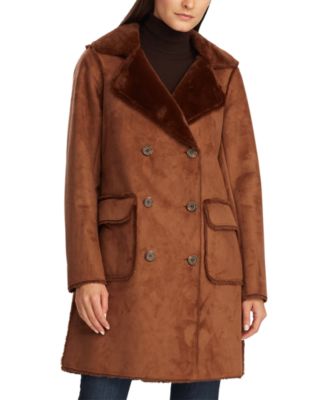 shearling coat ralph lauren