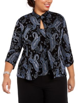 macy's alex evenings plus size
