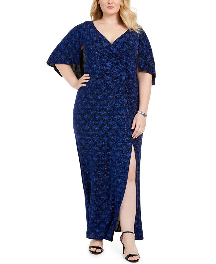 Alex Evenings Plus Size Printed Gown - Macy's