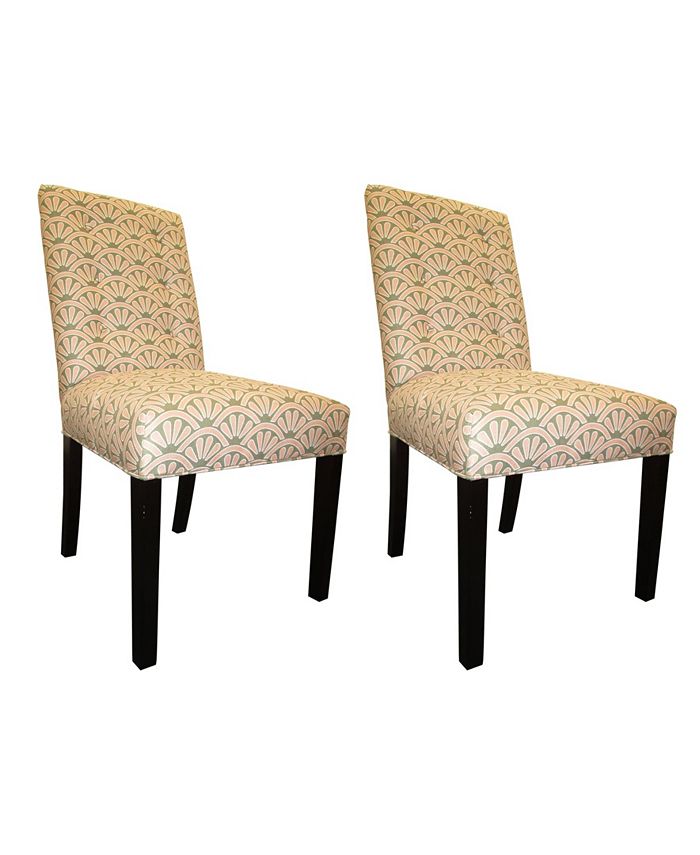 Sole Designs Bonjour Tufted Dining Chair Set, Set of 2 - Macy's