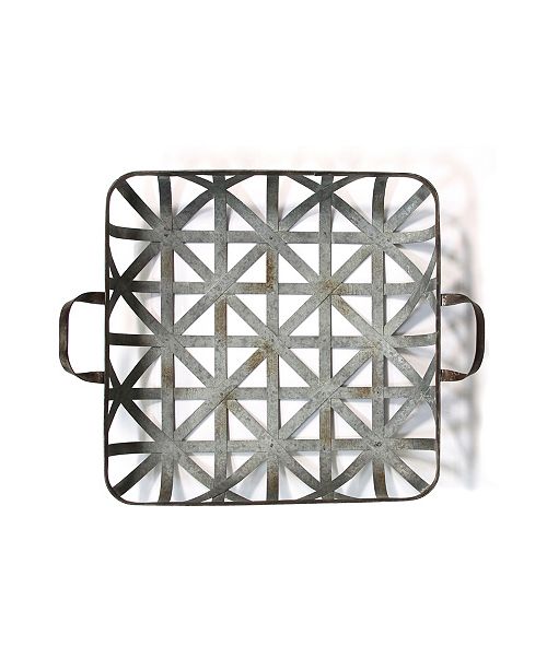 Stratton Home Decor Stratton Home Decor Basket Weave Metal