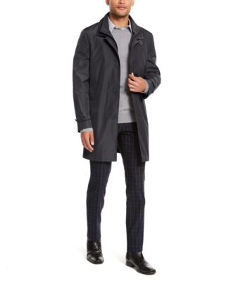 michael kors men's collin slim fit raincoat