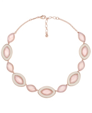 image of Trifari Rose Gold-Tone Collar Necklace