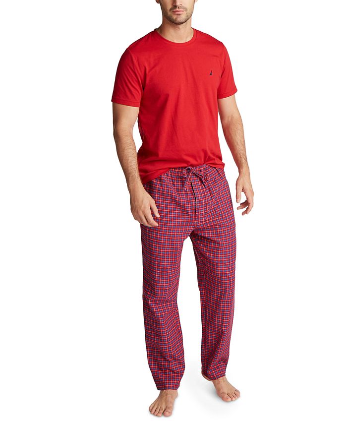 Nautica Men s Plaid Pajama Set Macy s