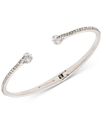 Givenchy Crystal & Pavé Hinged Bangle Bracelet & Reviews - Bracelets -  Jewelry & Watches - Macy's