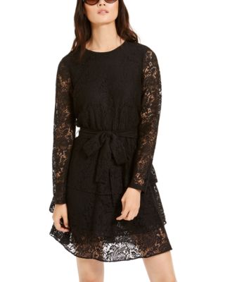 Michael Kors Tiered Lace Dress & Reviews - Dresses - Women - Macy's