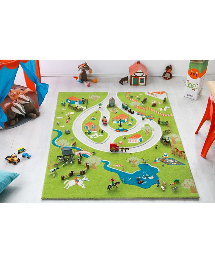 IVI Farm 3D Kids Play Rug Playmat Macy's