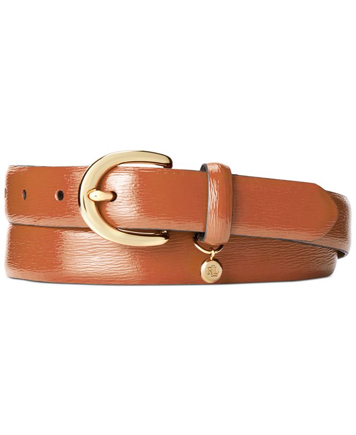 Lauren Ralph Lauren - Classic Saffiano Leather Belt with Charm