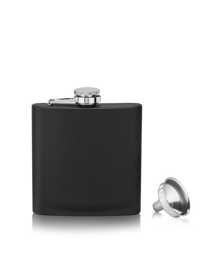 True Brands Flask Matte Black Flask, 6 Oz Macy's