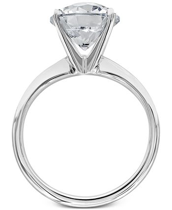 Macy's - Diamond Solitaire Engagement Ring (3-1/2 ct. t.w.) in 14k White Gold