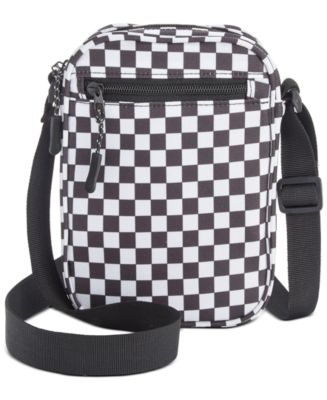 Bespoke Men's Checkerboard-Print Mini Messenger Bag - Macy's