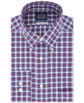 Eagle Men s Classic Regular Fit Non Iron Stretch Collar Check Dress Shirt Macy s