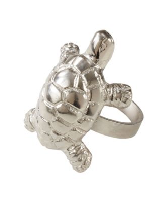 Saro Lifestyle Turtle Dinner Napkin Ring, Set of 4 - Macy's