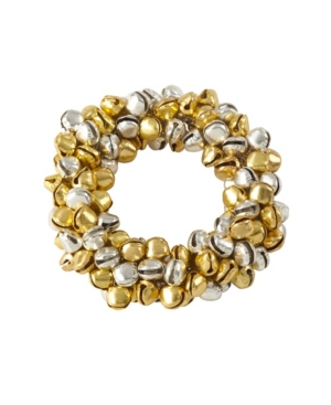 Saro Lifestyle Petite Jingle Bell Napkin Ring Set of 4