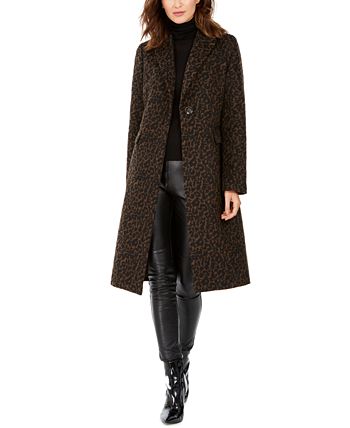 Tahari Leopard-Print Walker Coat & Reviews - Coats & Jackets - Women ...