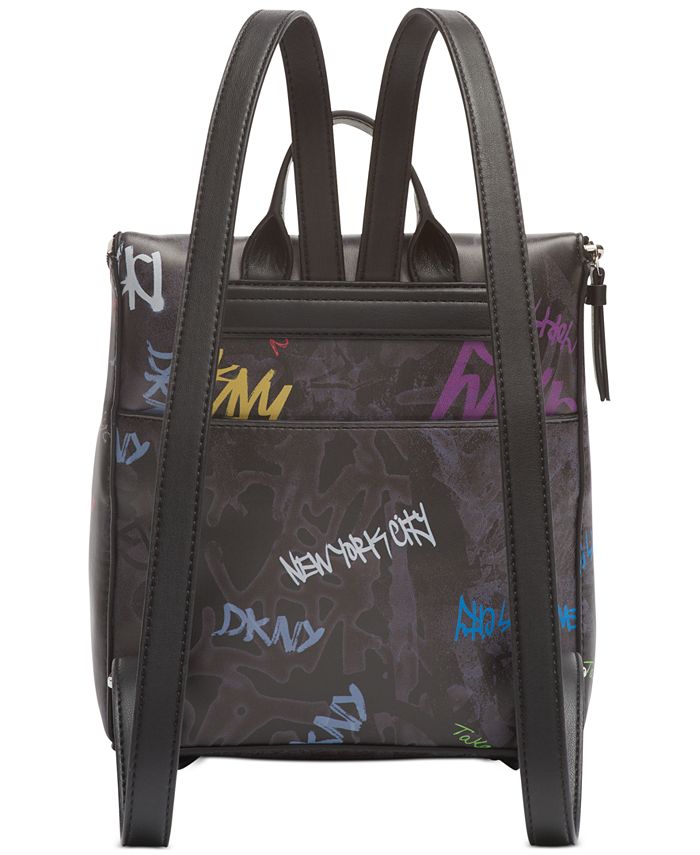 DKNY Tilly Graffiti Logo Backpack, Created for Macy's Macy's