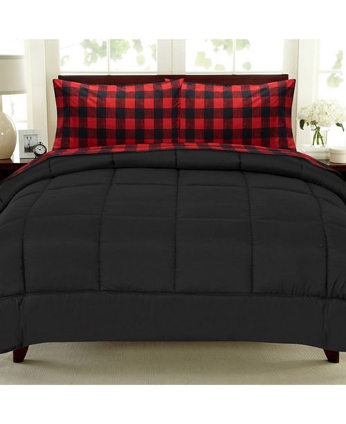 Buffalo Check 5 Pc Queen Sheet And Comforter Set
