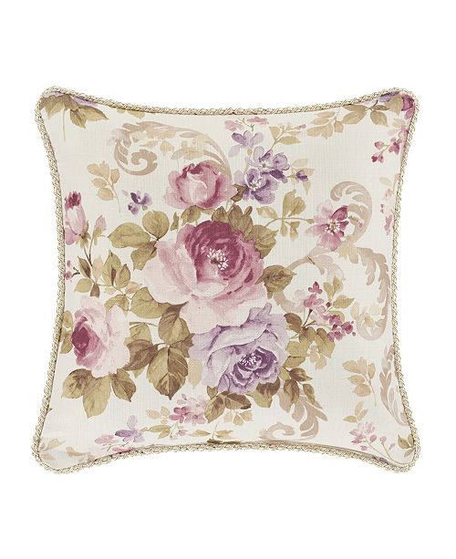 Royal Court Chambord Lavender 16 Square Decorative Throw Pillow