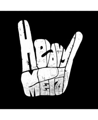 Men's Word Art T-Shirt - Heavy Metal