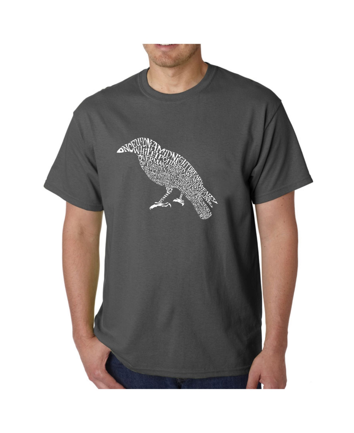 La Pop Art Men's Word Art T-Shirt - The Raven