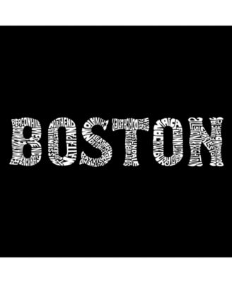Men's Premium Word Art T-Shirt - Boston Neighborhoods