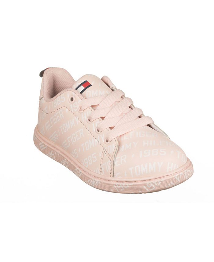 Tommy Hilfiger Toddler, Little and Big Girls Iconic Court Logo Sneakers ...