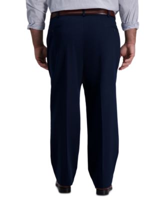 Men's Big & Tall Iron Free Premium Khaki Classic-Fit Pleated Pant