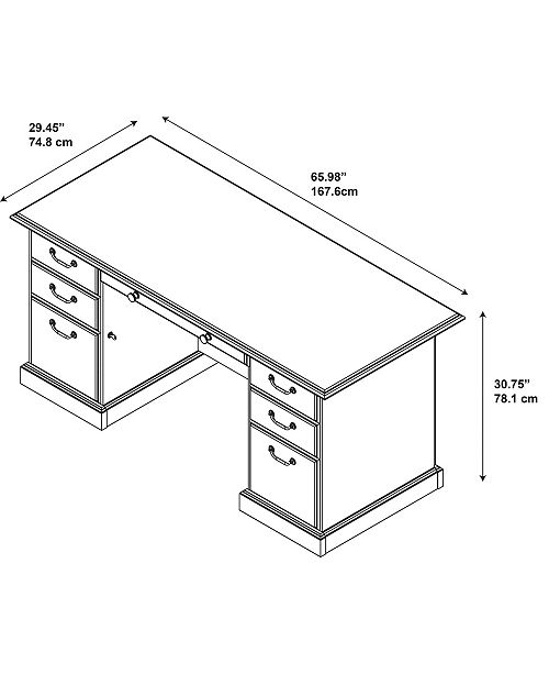 Kathy Ireland Home By Bush Furniture Bennington Manager S Desk
