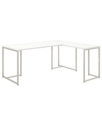 Kathy Ireland Office by Bush Furniture - Office by kathy ireland&reg; Method 72W L Shaped Desk with 30W Return in White