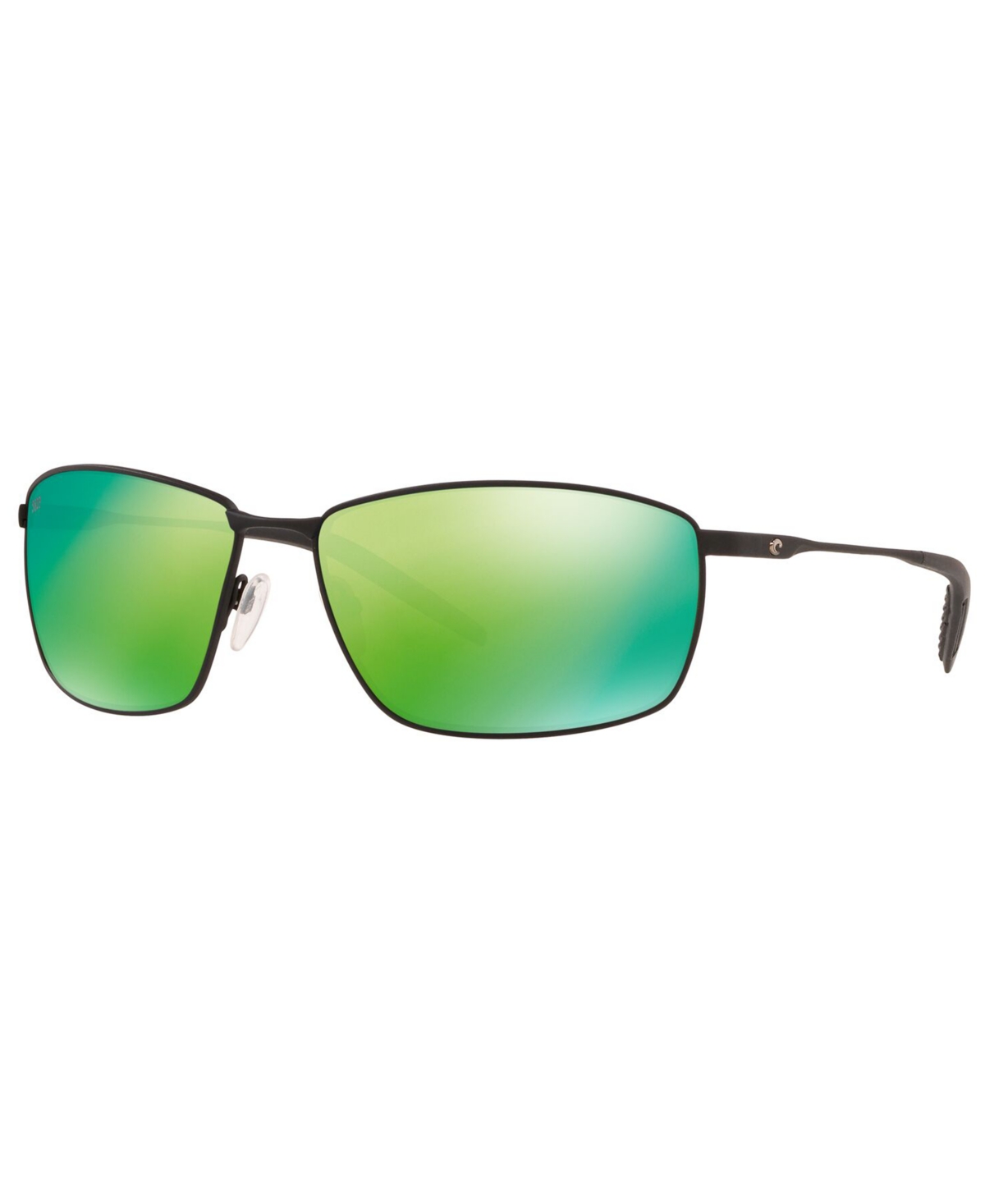 Costa Del Mar Unisex Polarized Sunglasses, Turret 63 In Blk,green Pol