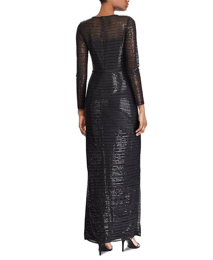 Lauren Ralph Lauren Sequined Evening Gown - Macy's