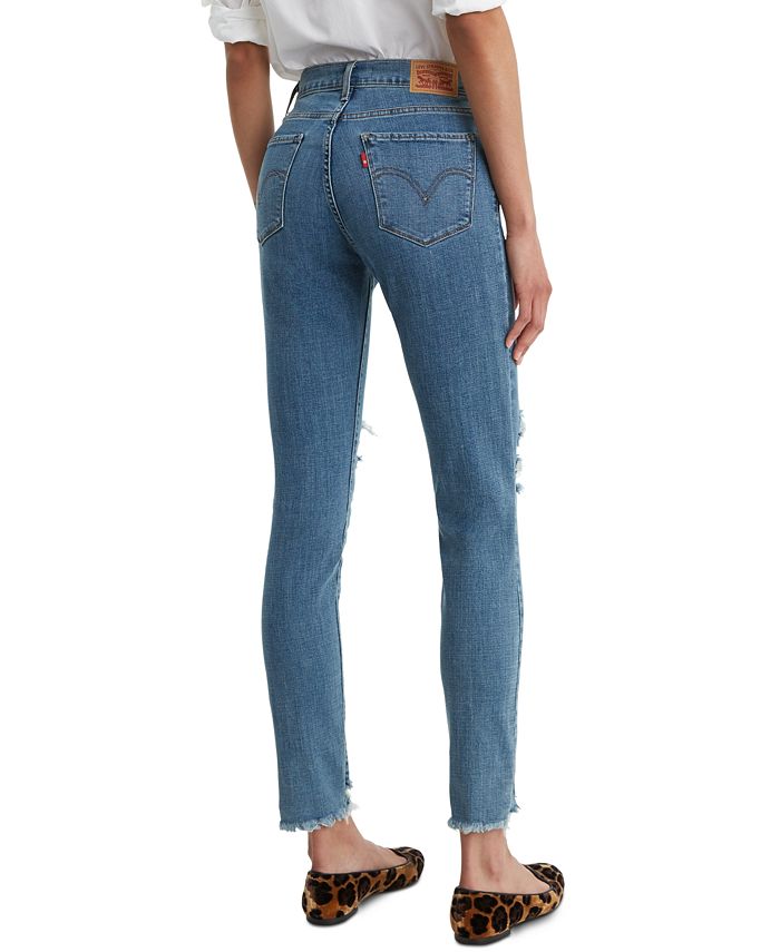 Levi's Distressed CurvyFit Skinny Jeans Macy's