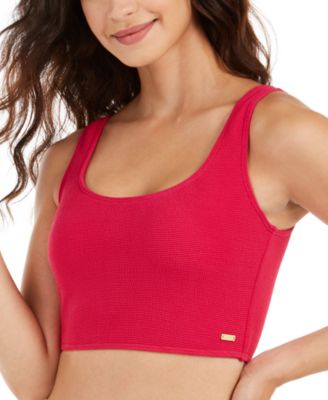 crop tank swim top