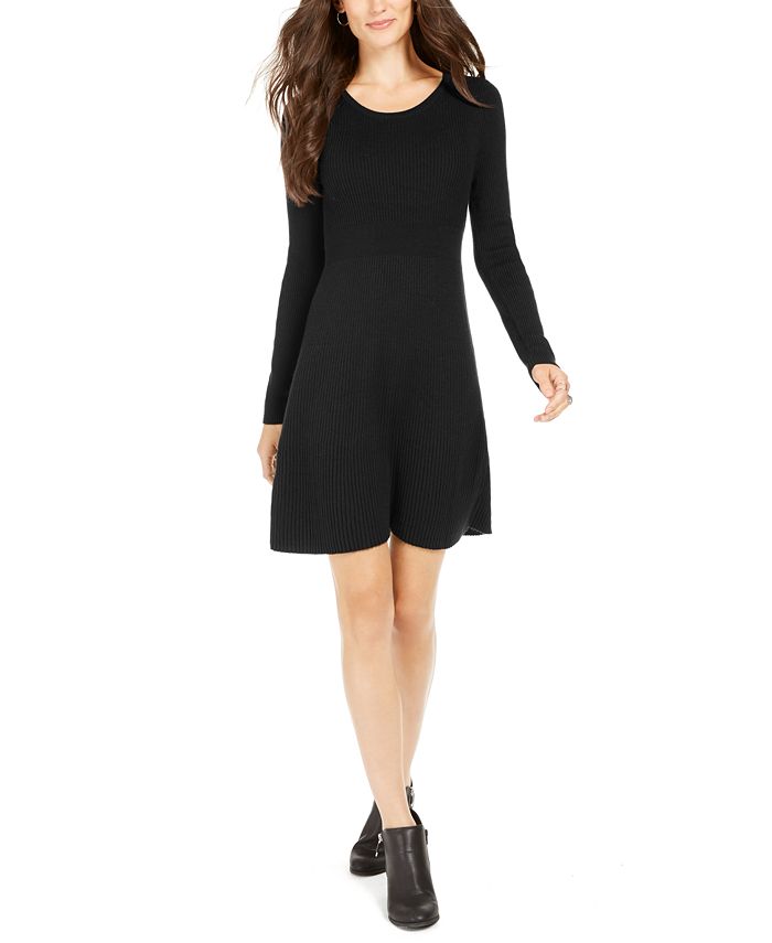 Style & Co Petite Ribbed Sweater Dress, Created for Macy's - Macy's