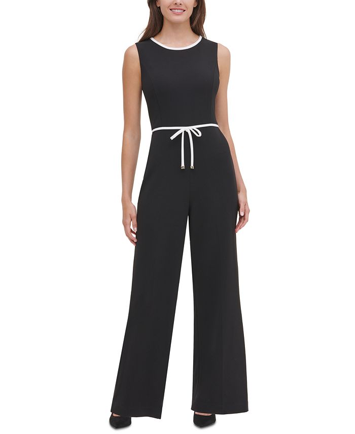 Tommy Hilfiger Piped Jumpsuit - Macy's