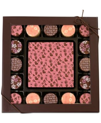 Chocolate Works - 17-Pc. Baby Girl Gourmet Chocolate Truffles
