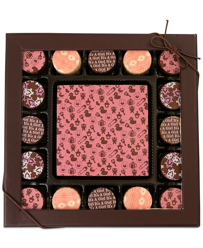Chocolate Works - 17-Pc. Baby Girl Gourmet Chocolate Truffles