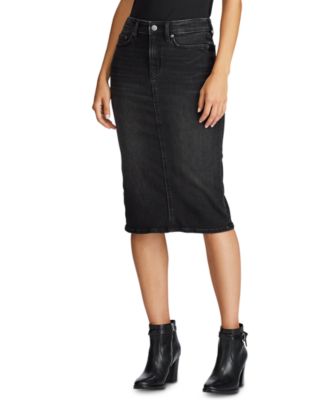 ralph lauren denim skirt macy's