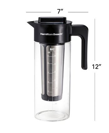 Hamilton Beach Cold Brew Iced Coffee Maker and Tea Infuser 1.7 L