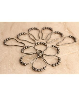 Roller Ball Shower Curtain Rings 12Pcs/Set