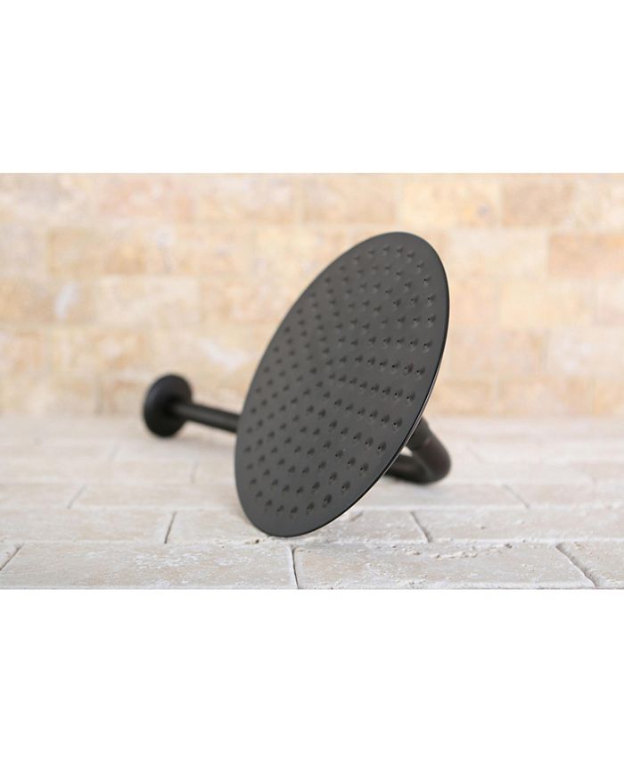 Kingston Brass - Victorian 7-3/4-Inch OD Brass Shower Head with 12-Inch Shower Arm in Oil Rubbed Bronze