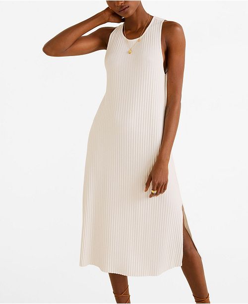 Mango Ribbed Midi Dress Reviews Women Macy S