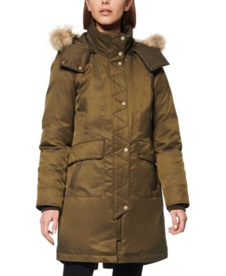 andrew marc coyote fur hooded parka