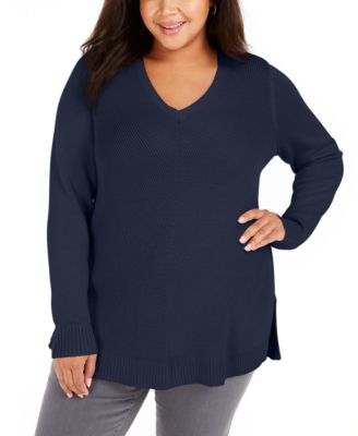 Charter Club - Plus Size V-Neck Sweater
