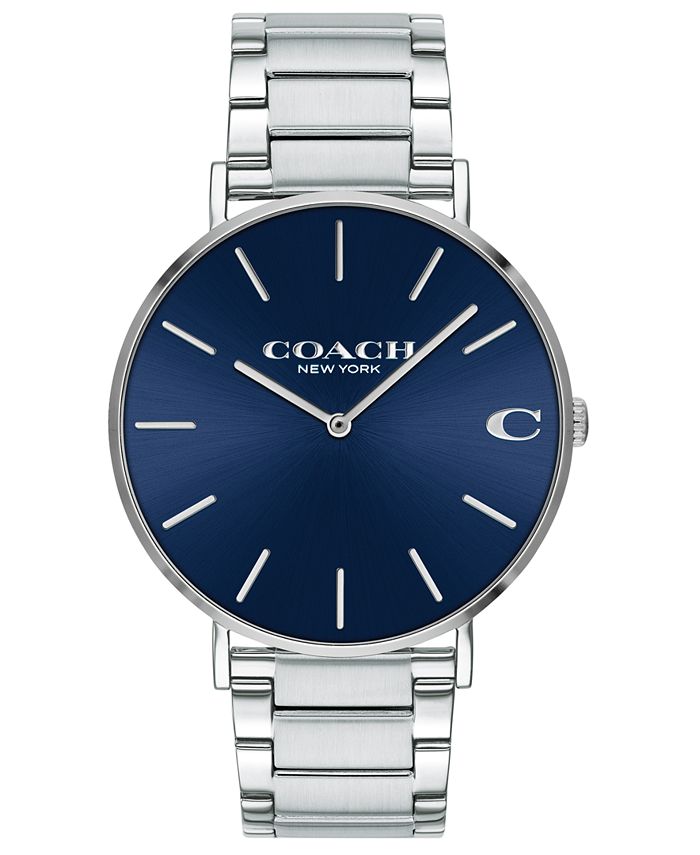 COACH - Men's Charles Stainless Steel Bracelet Watch 41mm