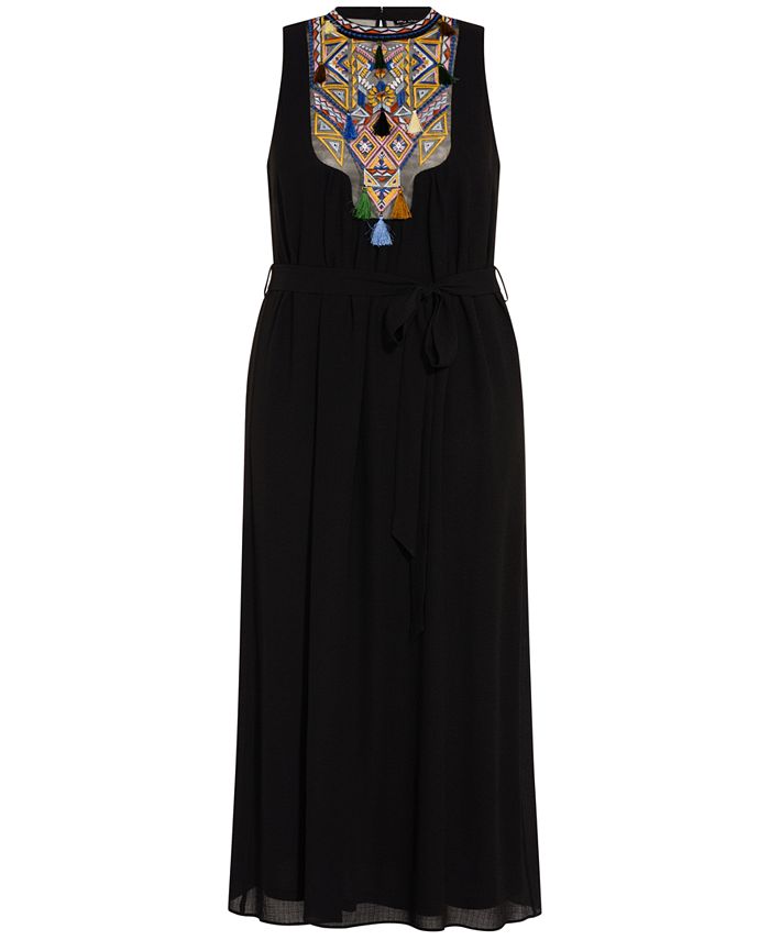 City Chic Trendy Plus Size Embroidered Maxi Dress - Macy's