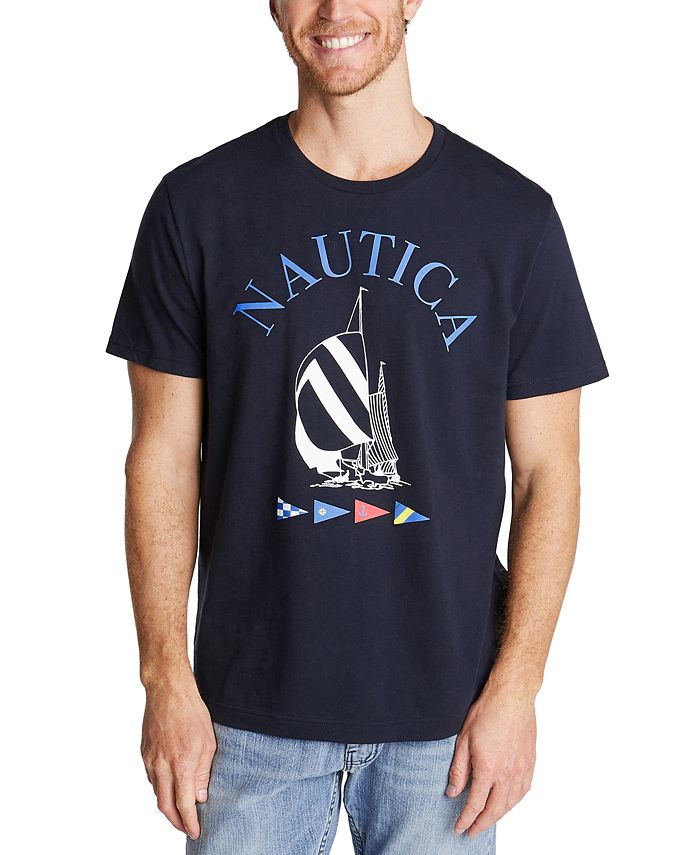 Nautica Men's Boat and Flag Tee Shirt - Macy's