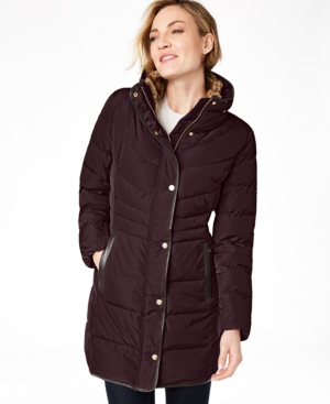 image of Cole Haan Faux-Fur-Lined Down Puffer Coat