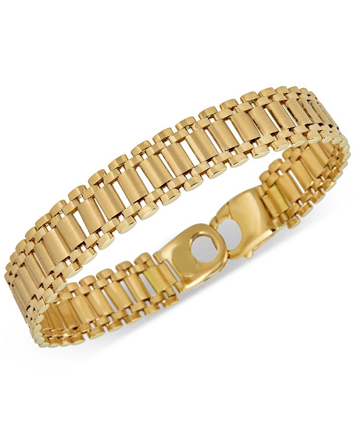 Macy's Wide Link Bracelet in 18k Gold Macy's