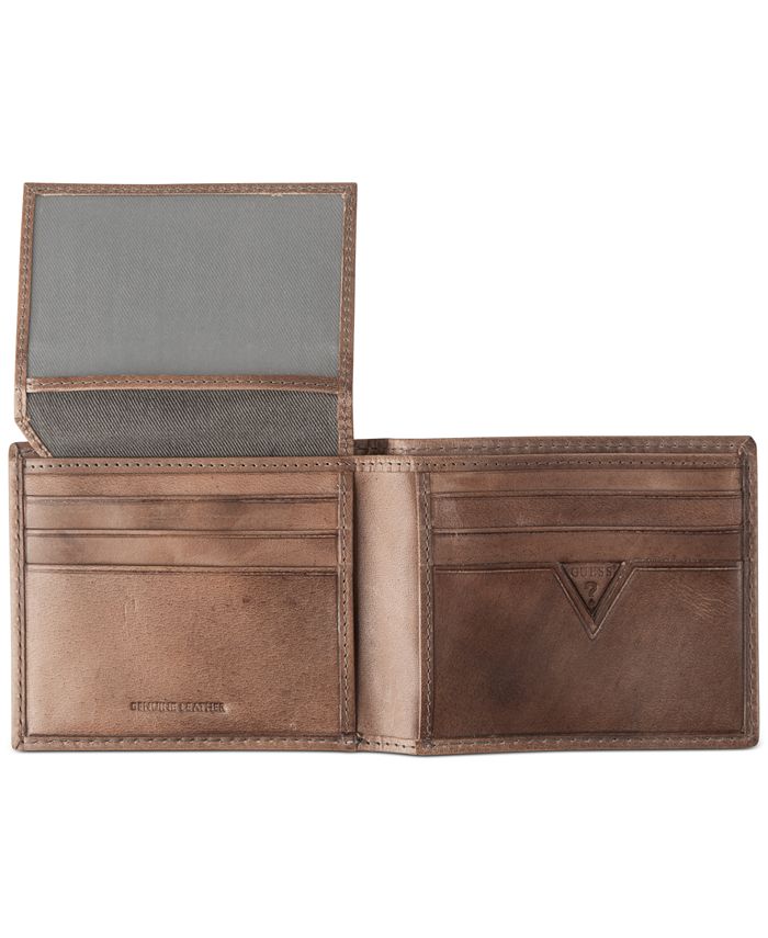 GUESS Men's RFID Leather Passcase Wallet Macy's